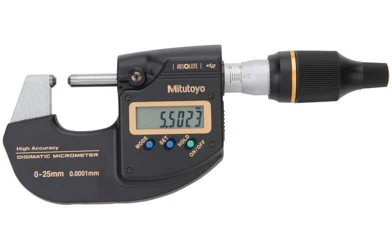 Mitutoyo ABSOLUTE Digimatic nagy pontosságú mikrométer, 0-25 mm, 0.0001/0.0005 mm (293-100-10) termék fő termékképe