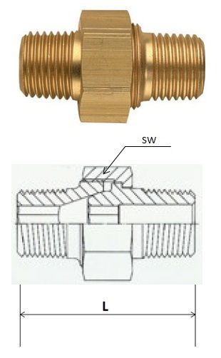 Rectus (LD 17/17K) R 3/8 x R 3/8 csatlakozású oldható kettős karmantyú termék fő termékképe